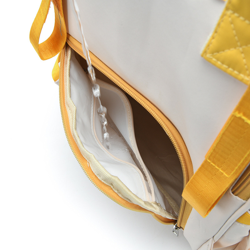 Mommy bag gift high quality multifunctional mother and baby bag 290 nylon solid color multifunctional mother bag for going out - Image 4