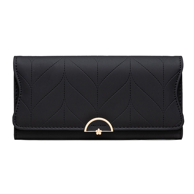 Prettyzys/Pureti new ladies long wallet fashion buckle PU small fresh clutch bag wallet - Image 10