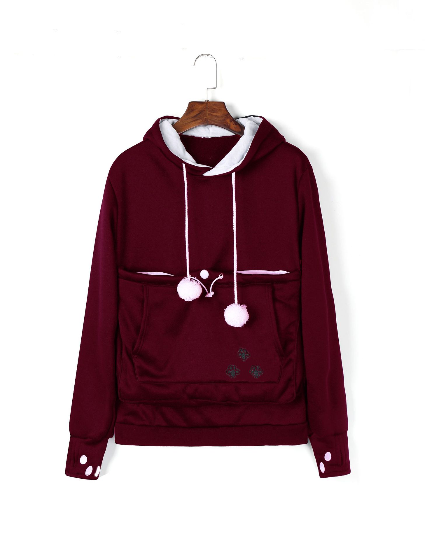 Cross-border popular hooded sweatshirts for women, loose European and American style, plus velvet pullover sweatshirts for women, autumn and winter large size jackets for women, autumn and winter - Image 9