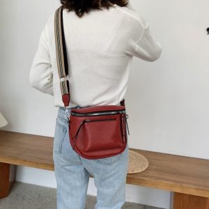 Bag women's bag 2022 new fashion ins Korean version ladies shoulder Messenger bag soft leather small bag casual saddle bag