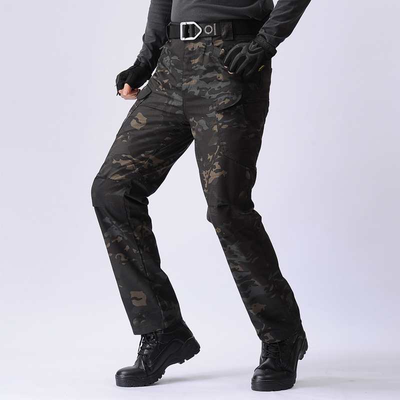 Cross-border tactical pants men's spring and summer special forces camouflage pants overalls autumn outdoor multi-pocket pants wear-resistant IX7 military pants - Image 3