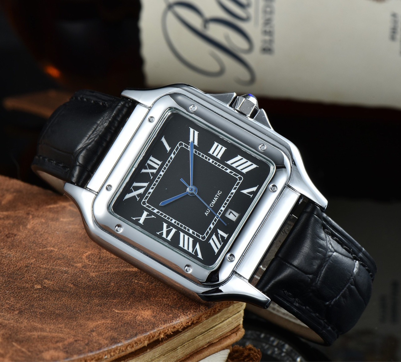 Foreign trade wish AliExpress Amazon Hot sale business men's belt watch factory direct sales one piece can be shipped - Image 8