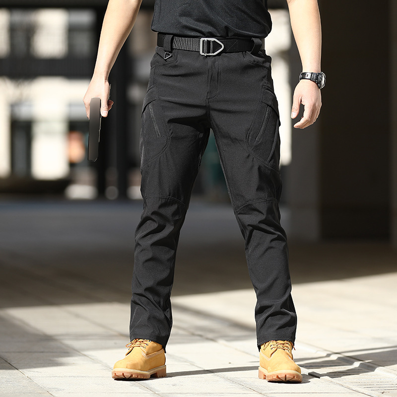 IX7 Tactical Pants Special Forces Training Pants Spring and Autumn Outdoor Elastic Work Pants Loose Soft Shell Charge Pants Waterproof IX9 - Image 3