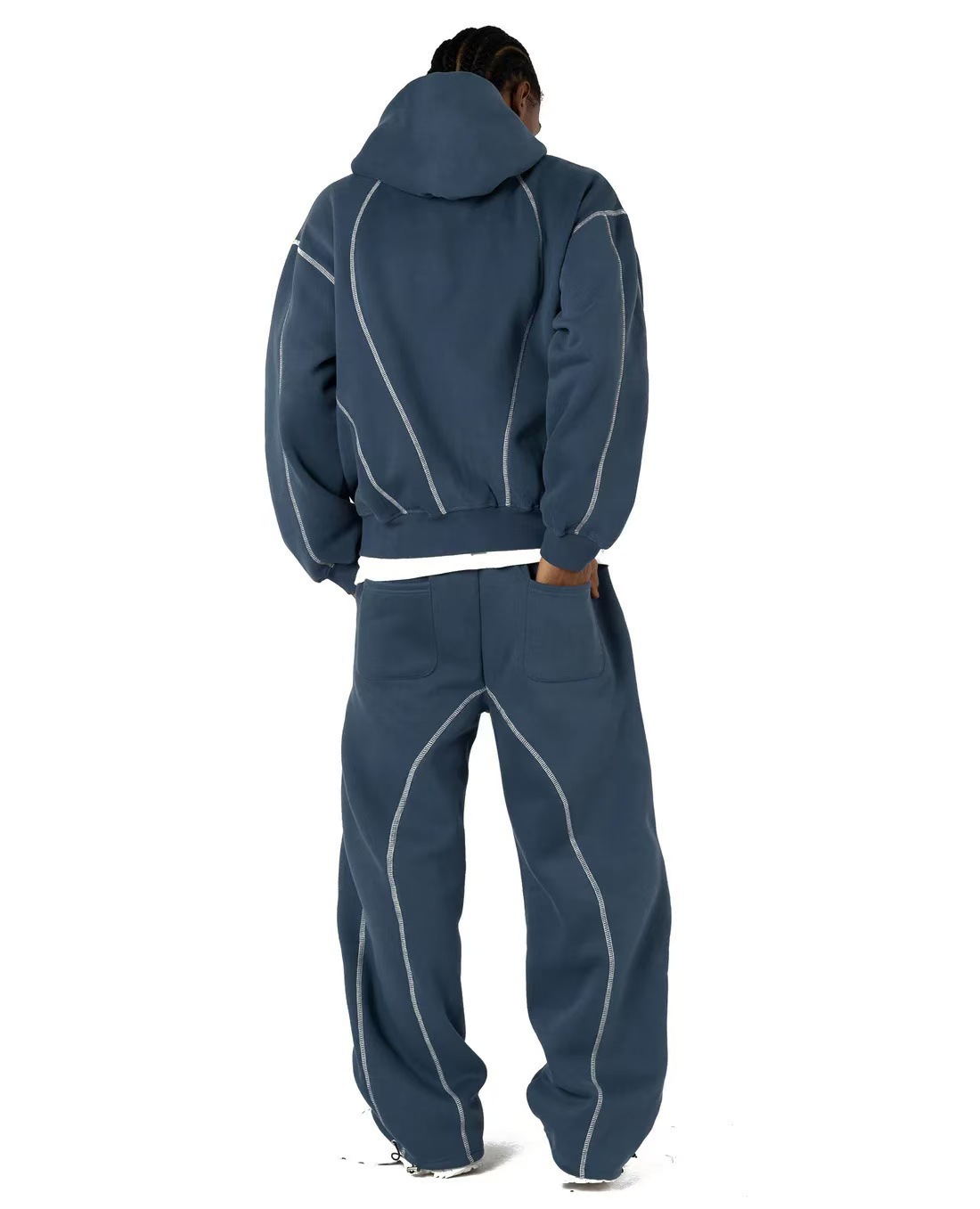 European and American new windbreaker Y2K letter trendy brand printing casual street men and women sports style sweatshirt suit new arrival - Image 10