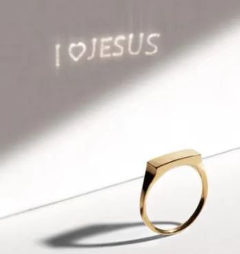 S925 Sterling Silver Projection Couple Rings, Colorfast, Unique Ins Style, TikTok Minimalist, In the Name of Light Couple Rings for Men and Women - Image 3