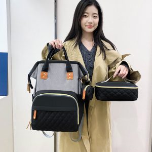 Mommy bag two-piece set multifunctional Oxford cloth cross-border mother and baby bag for traveling large capacity thermal insulation mommy bag