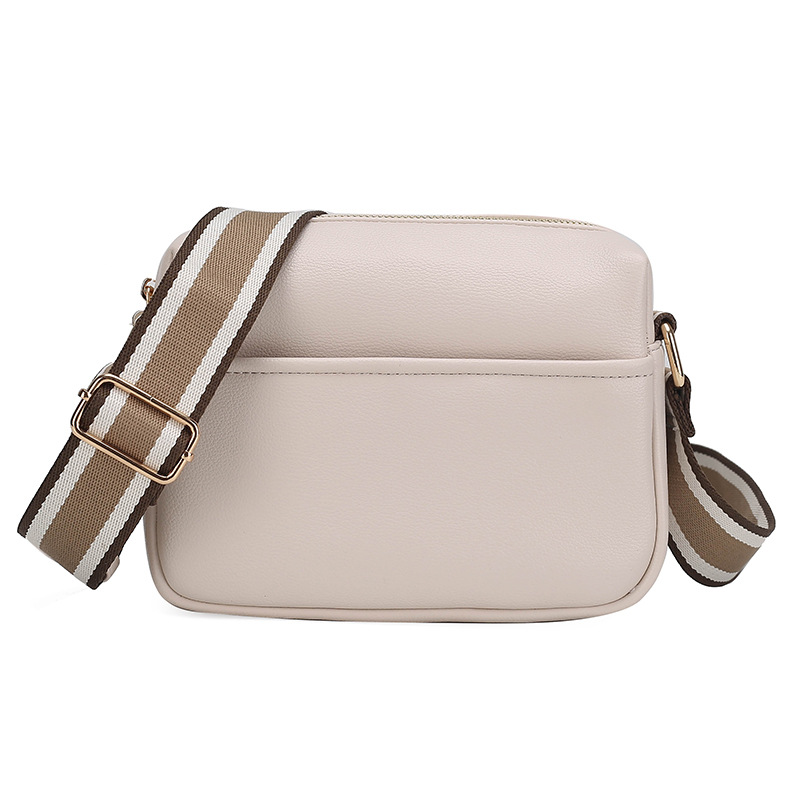 Trendy women's bags 2022 new cross-border foreign trade pure color PU Messenger bag small bag spot ladies shoulder small square bag - Image 2