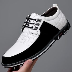 Melton 9906 cross-border 5-color large-size casual leather shoes men's opp bag packaging without shoe box 52 yards in stock