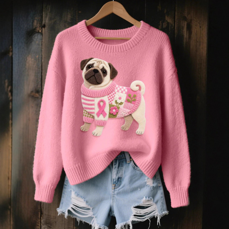 2026 Spring/Autumn New European and American Style Women's 3D Digital Print Casual Fashion Round Neck Faux Sweater/Sweatshirt - Image 3