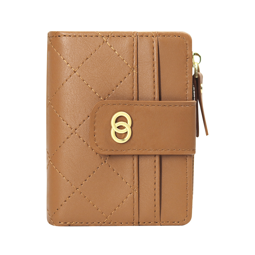 The new Korean version of the women's wallet multi-card short section compact coin purse versatile trendy card wallet wallet spot wholesale - Image 11