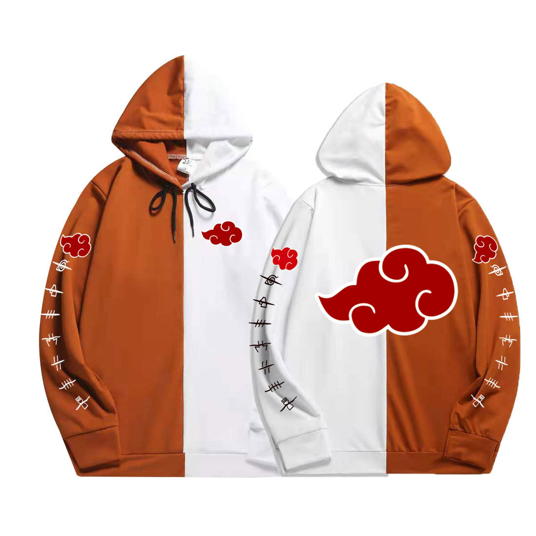 Cross-border spring and autumn tide brand Naruto thin section Naruto Xiao organization sweater loose men's and women's splicing hooded jacket - Image 9