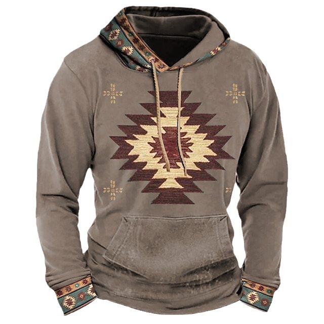 2023 new autumn European and American style sweatshirt retro 3D digital printing men's street trend hoodie top - Image 2
