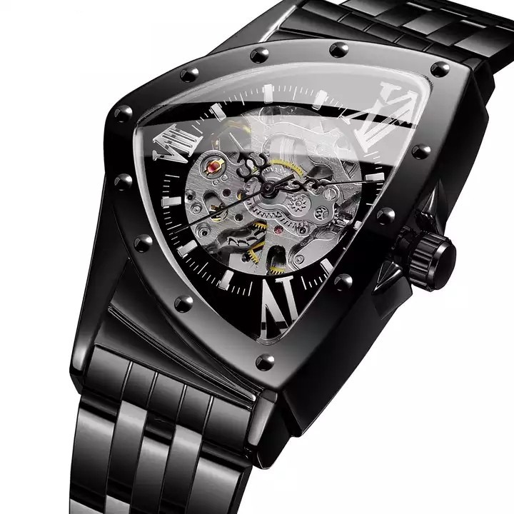 New TOMARCH European and American style men's fashionable and casual hollow triangle automatic mechanical watch wholesale - Image 7