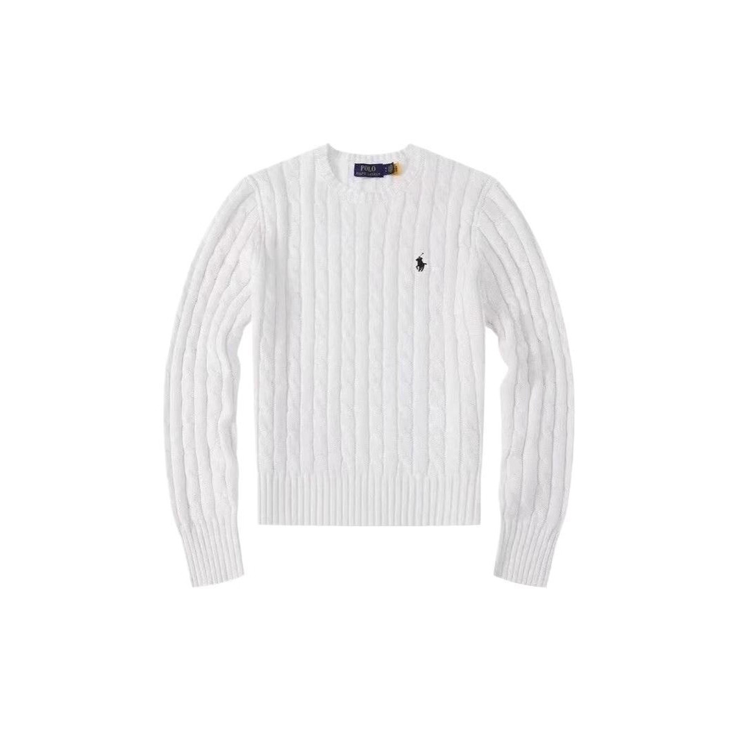 Amazon AliExpress source, autumn/winter crew neck pullover sweater, couple's small horse cable knit yarn.