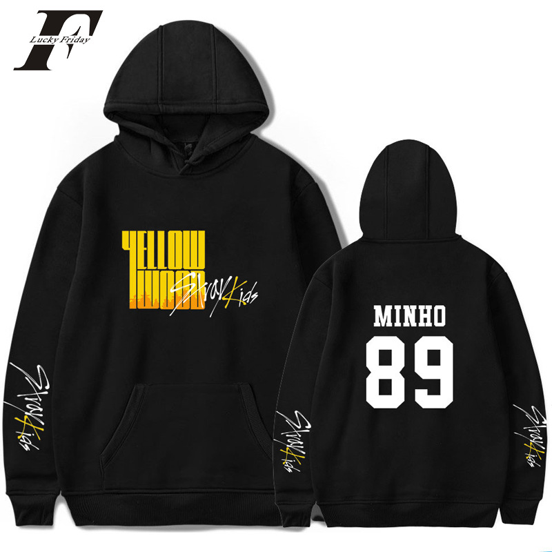Amazon cross-border new Korean group tour around the men's and women's loose spring and autumn hooded sweater one piece on behalf of - Image 19