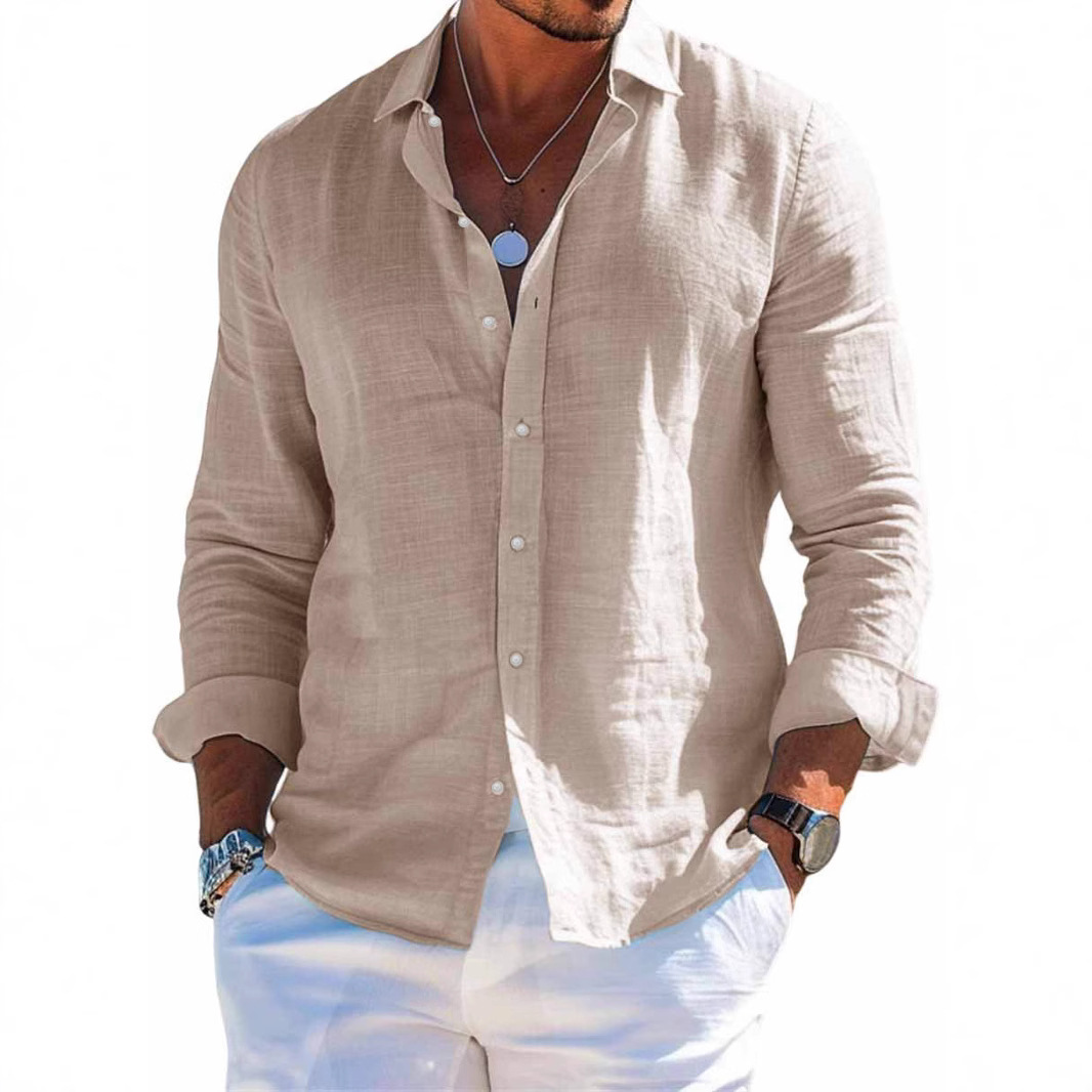Hawaiian 3D Print Shirt, Amazon Independent Store Bestseller, Lapel Beach Long-Sleeve Shirt - Image 4
