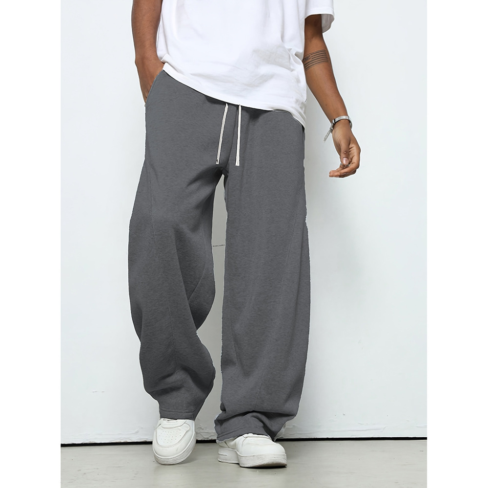 Cross-border foreign trade American casual pants men's spring and autumn 2025 new straight sports sweatpants loose wide-leg long pants - Image 7
