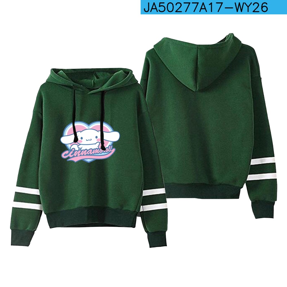 New anime Cinnamoroll big-eared dog cinnamon dog Sanrio 2D casual parallel bars hooded sweatshirt spring and autumn - Image 6