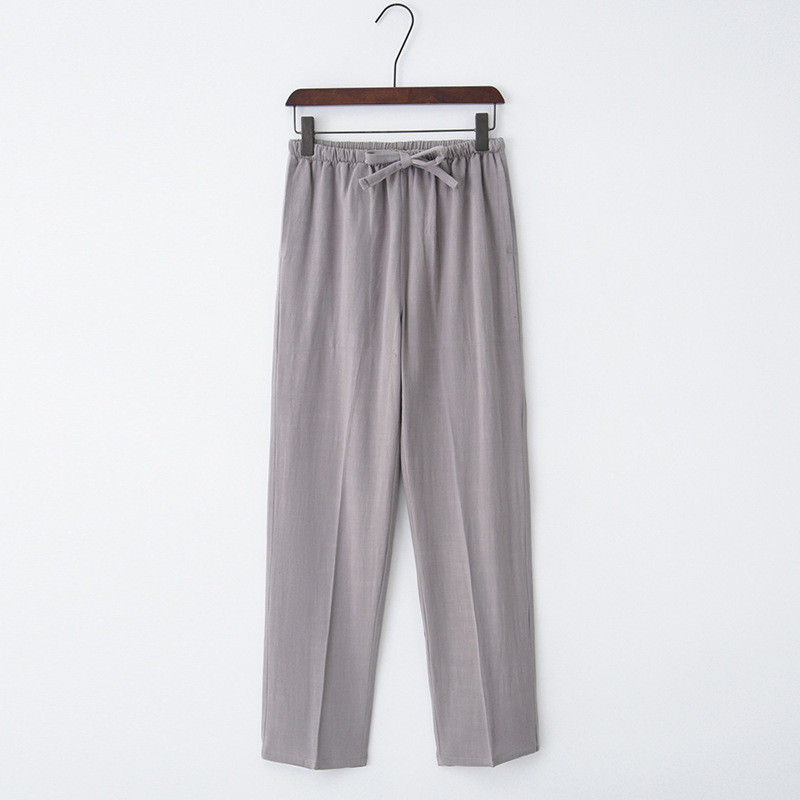 Chinese style men's linen casual pants loose large size trousers cotton and linen pants straight pants Tai Chi Kung Fu pants men - Image 7