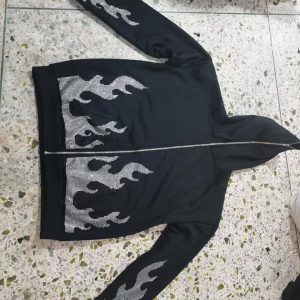 2022 foreign trade cross-border new style European and American ins women's clothing autumn and winter Y2K butterfly print loose hoodie sweatshirt