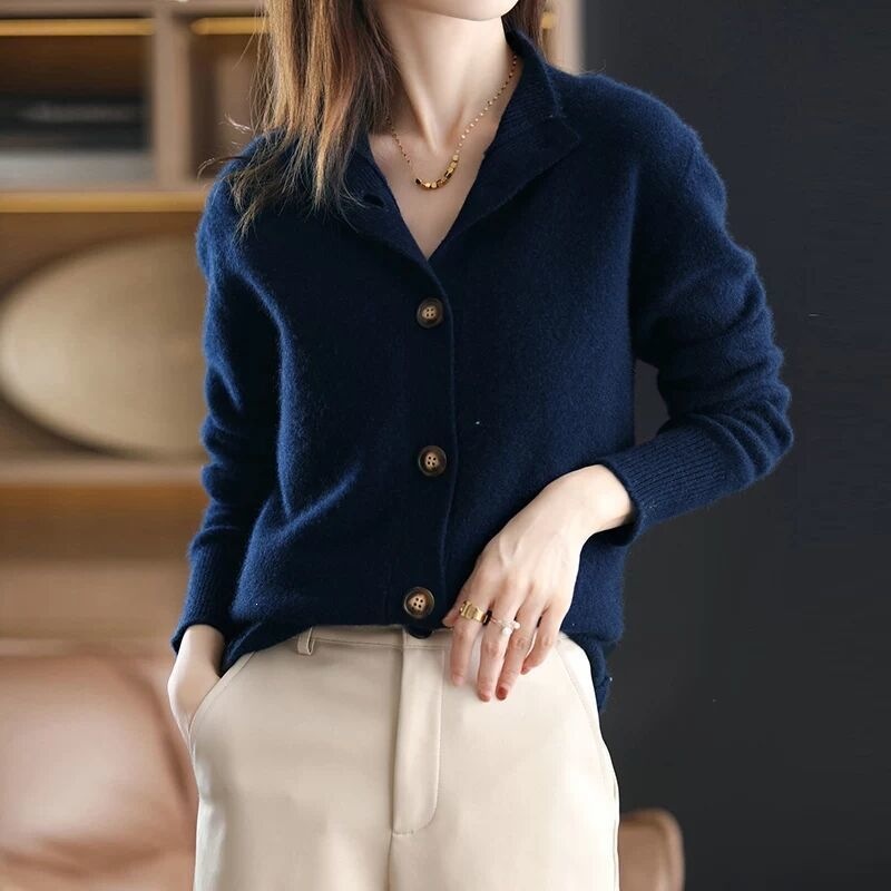 Autumn New Women's Fashionable and Stylish Knitwear, Autumn and Winter Korean Style Women's Clothing 2026 New Style, Elegant and Youthful Stand Collar - Image 8
