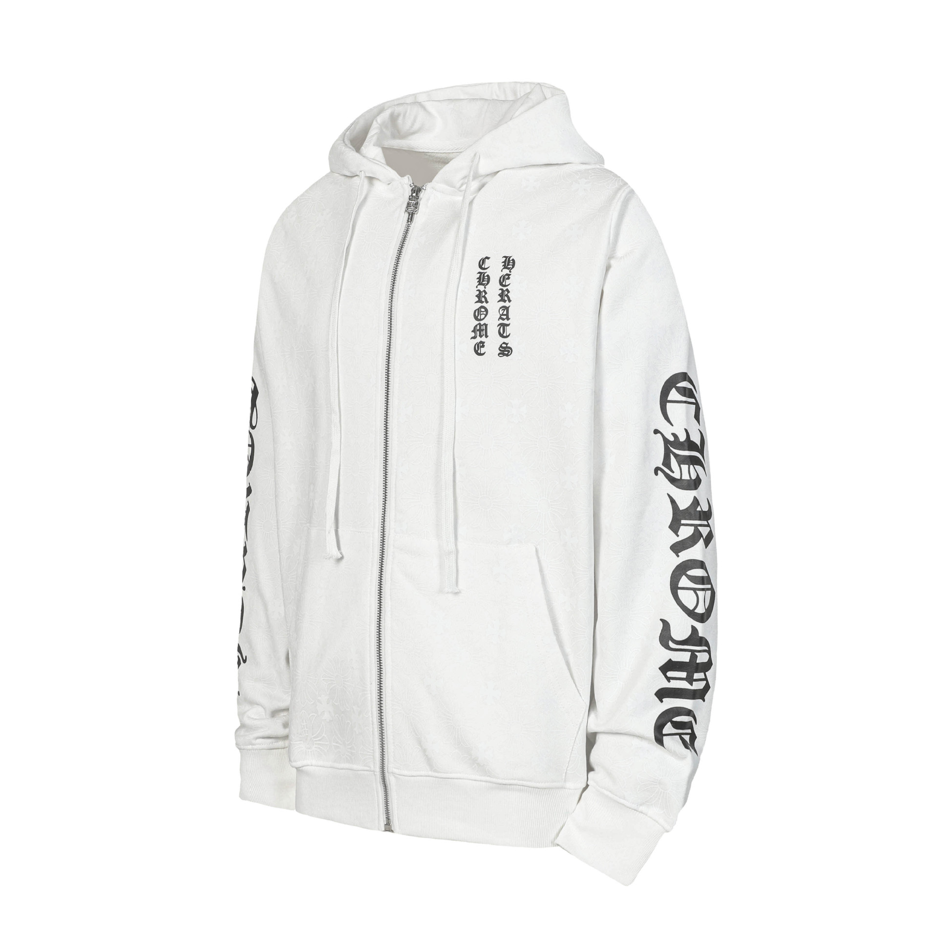 New cross-border Croxin men's pure cotton terry cloth couple embroidered high-quality hooded sweatshirt zip-up jacket - Image 2