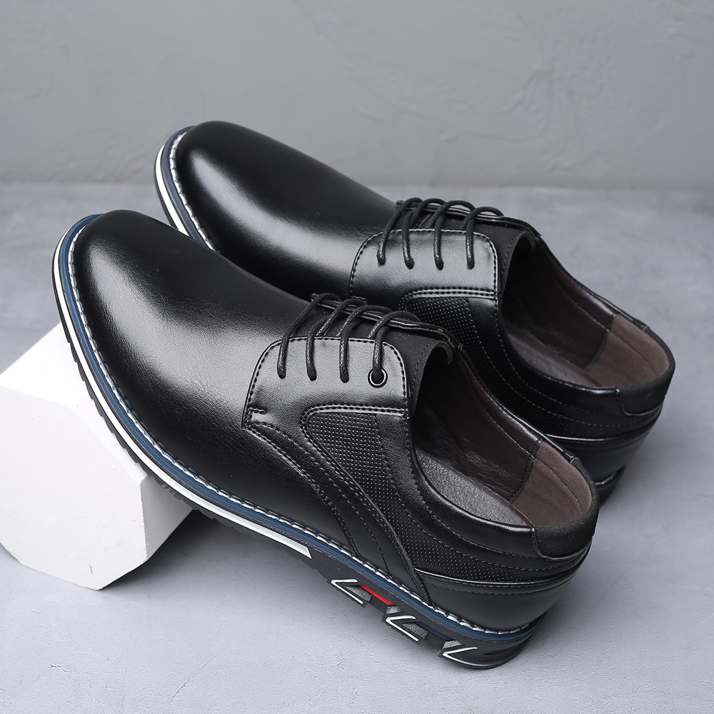 Autumn men's shoes 2023 new trendy business formal shoes British style men's casual leather shoes large size shoes 48 - Image 6