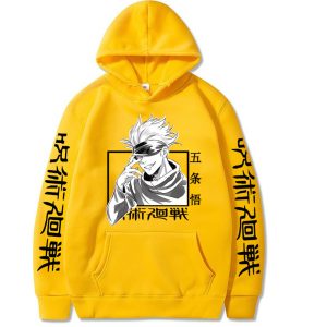 Cross-border wish mantra spell back hoodie hip-hop anime pullover loose long-sleeved fleece sweater