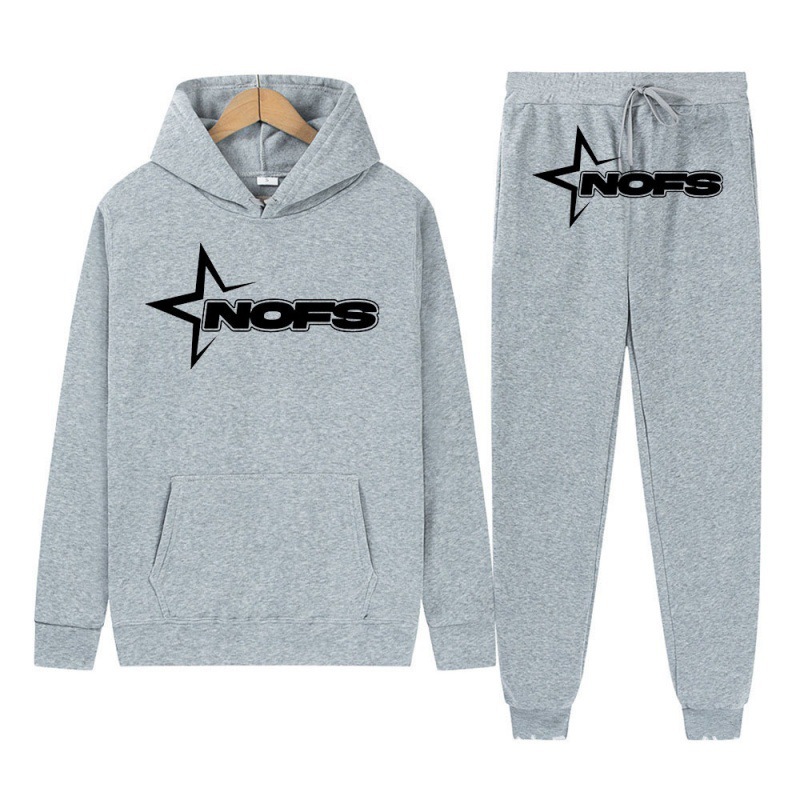 2024 Y2K new NOES hoodie set sweatshirt two-piece gothic punk rock clothing streetwear - Image 26