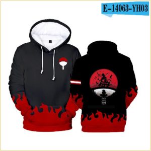 Cross-border Naruto 4th Generation and 6th Generation Naruto Printed Adult Kids Hoodie