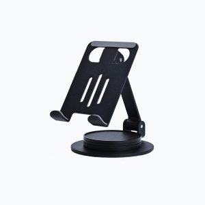 360° Rotating Aluminum Alloy Phone Stand, Desktop Foldable Adjustable Carbon Steel Tablet Portable (Wholesale)