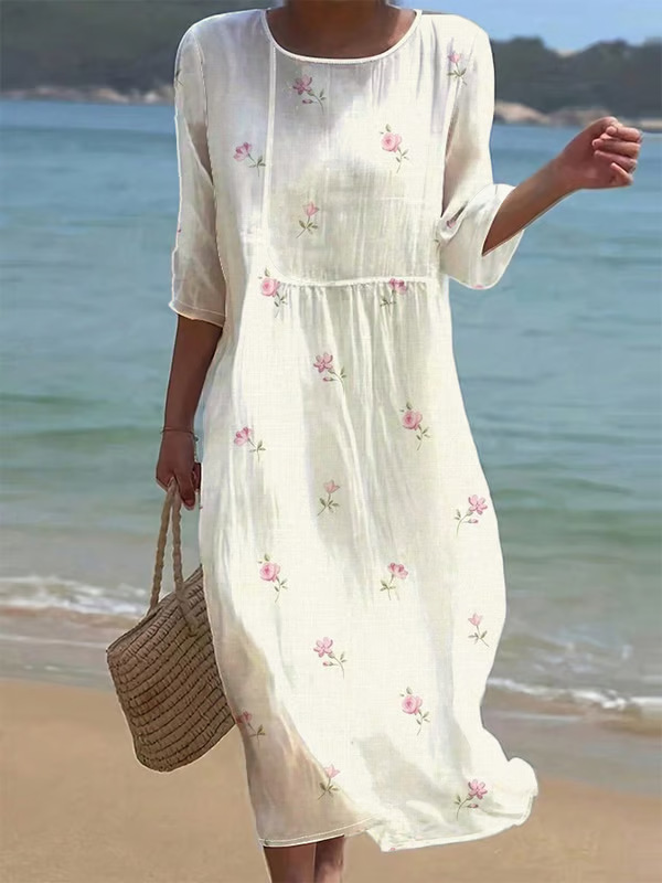 Women's Printed Long-Sleeve Dress - Image 13