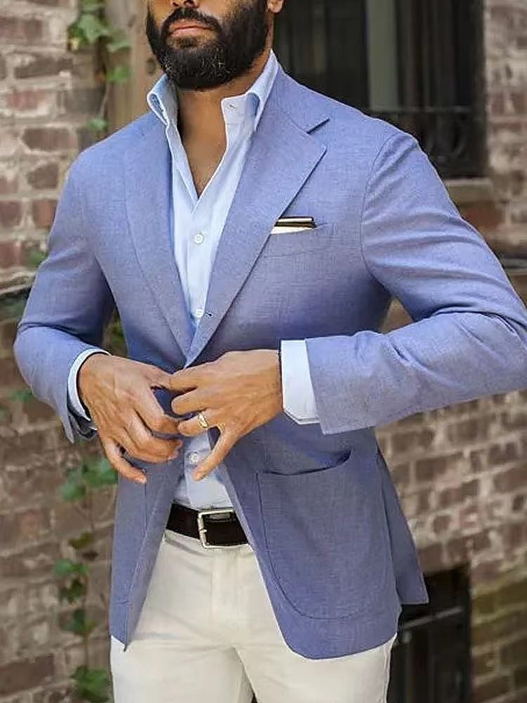 Cross-border foreign trade hot-selling spring and autumn new digital printing plaid men's casual suits and casual jackets - Image 30