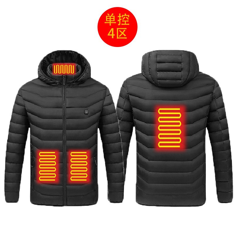New hot-selling cross-border winter heating cotton clothes, smart constant temperature cold-proof electric heating clothes, USB heating cotton clothes - Image 24