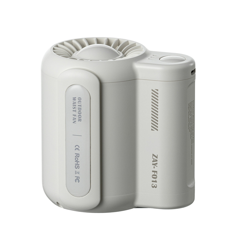 Cross-border new waist-mounted fan strong wind usb charging lazy outdoor waist-mounted portable leafless waist-mounted fan - Image 3