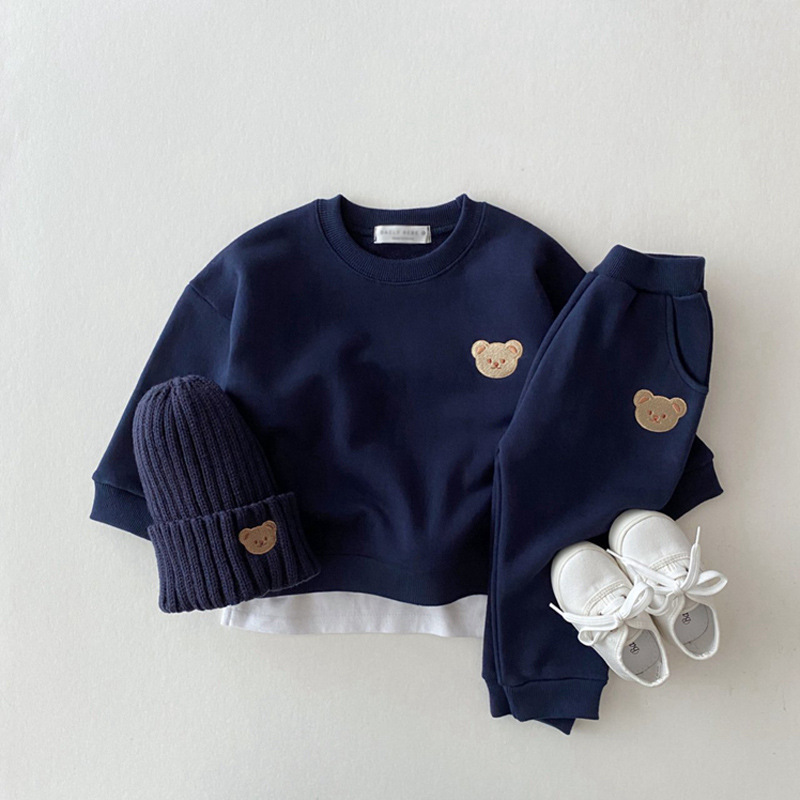 2023 Boys and Girls Baby Bear Round Neck Sweater Sports (Shoes and hats not included) - Image 2
