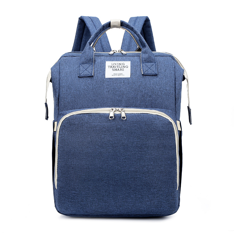Factory wholesale mommy bag portable folding backpack mommy bag multifunctional can hang baby stroller crib mother and baby bag - Image 10
