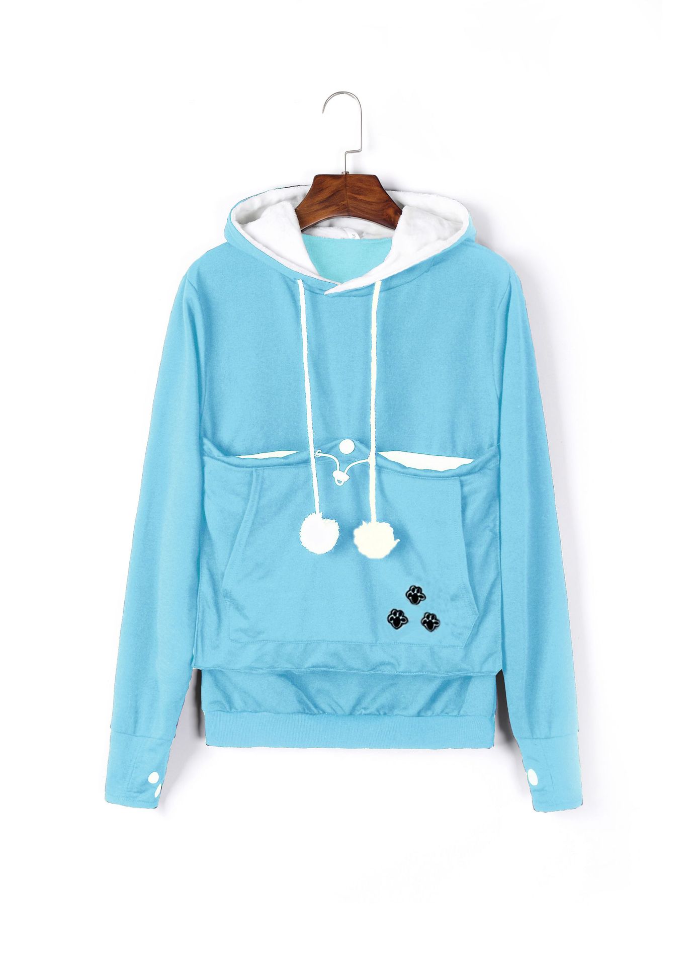 Cross-border popular hooded sweatshirts for women, loose European and American style, plus velvet pullover sweatshirts for women, autumn and winter large size jackets for women, autumn and winter - Image 21