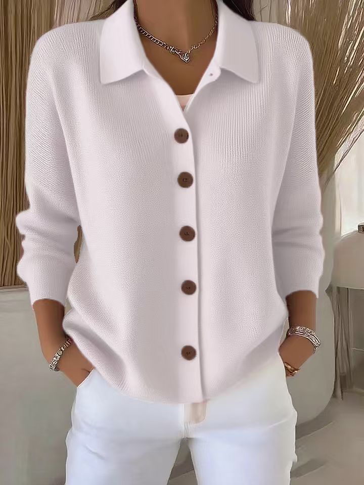 2026 European and American cross-border knitted cardigan button women's sweater coat autumn and winter new solid color casual fashion women's clothing - Image 13
