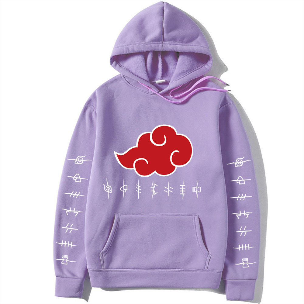 Naruto Printed - Adult Hoodies with White Letters on Sleeves - Image 18