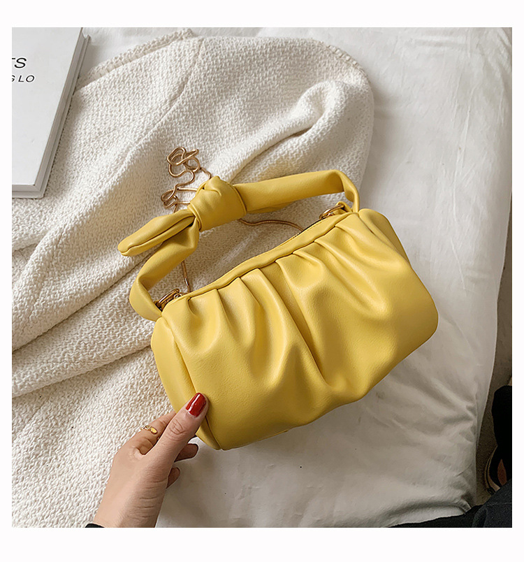 Summer Ladies Small Bag 2021 New Trendy Fashion Net Red Chain Messenger Bag Versatile Ins Portable Cloud Bag - Image 4