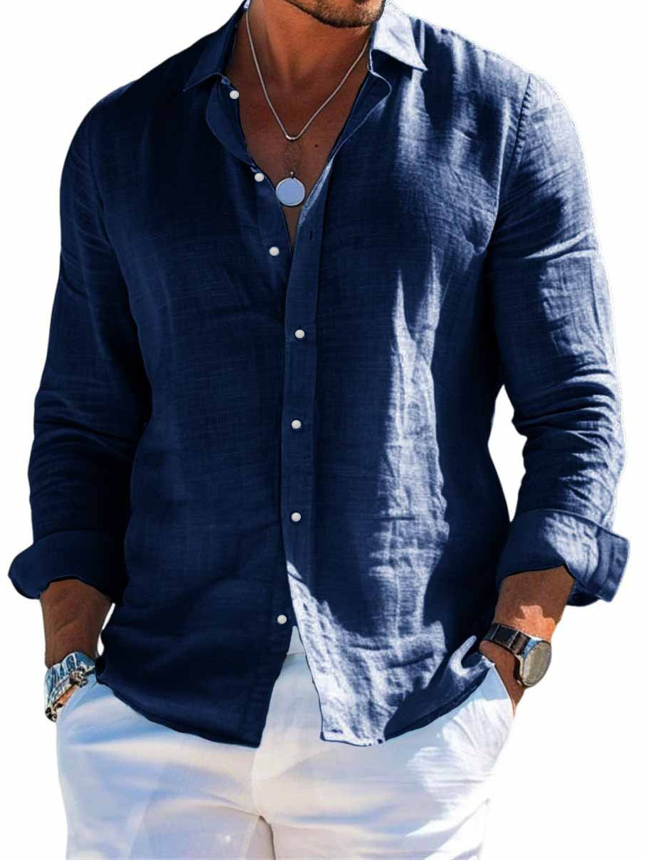 Hawaiian 3D Print Shirt, Amazon Independent Store Bestseller, Lapel Beach Long-Sleeve Shirt - Image 12