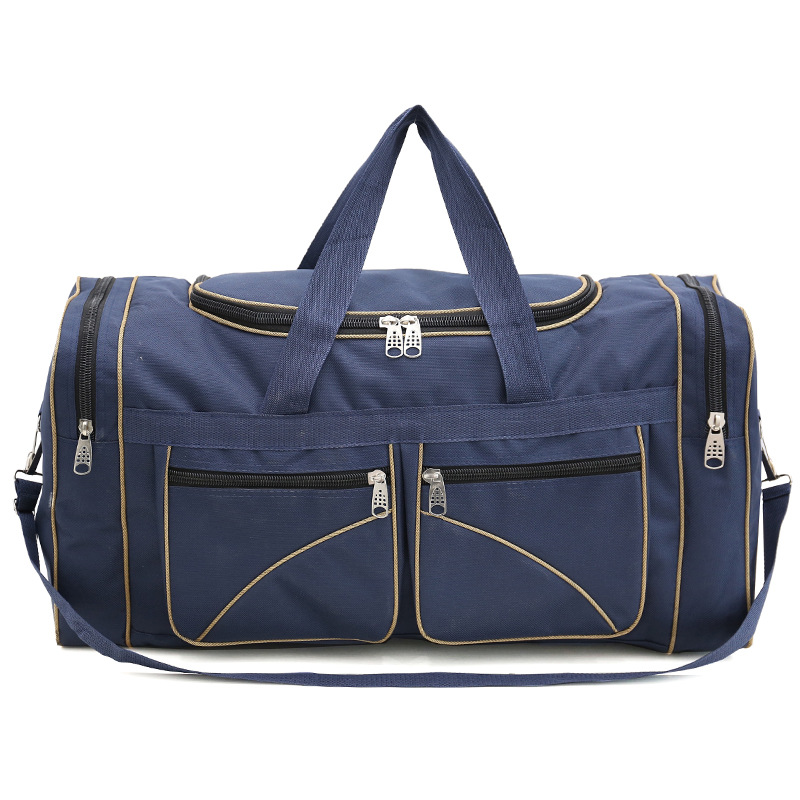 Men's large hand-held travel bag for work storage clothes Oxford cloth luggage bag one-shoulder large capacity luggage bag - Image 6