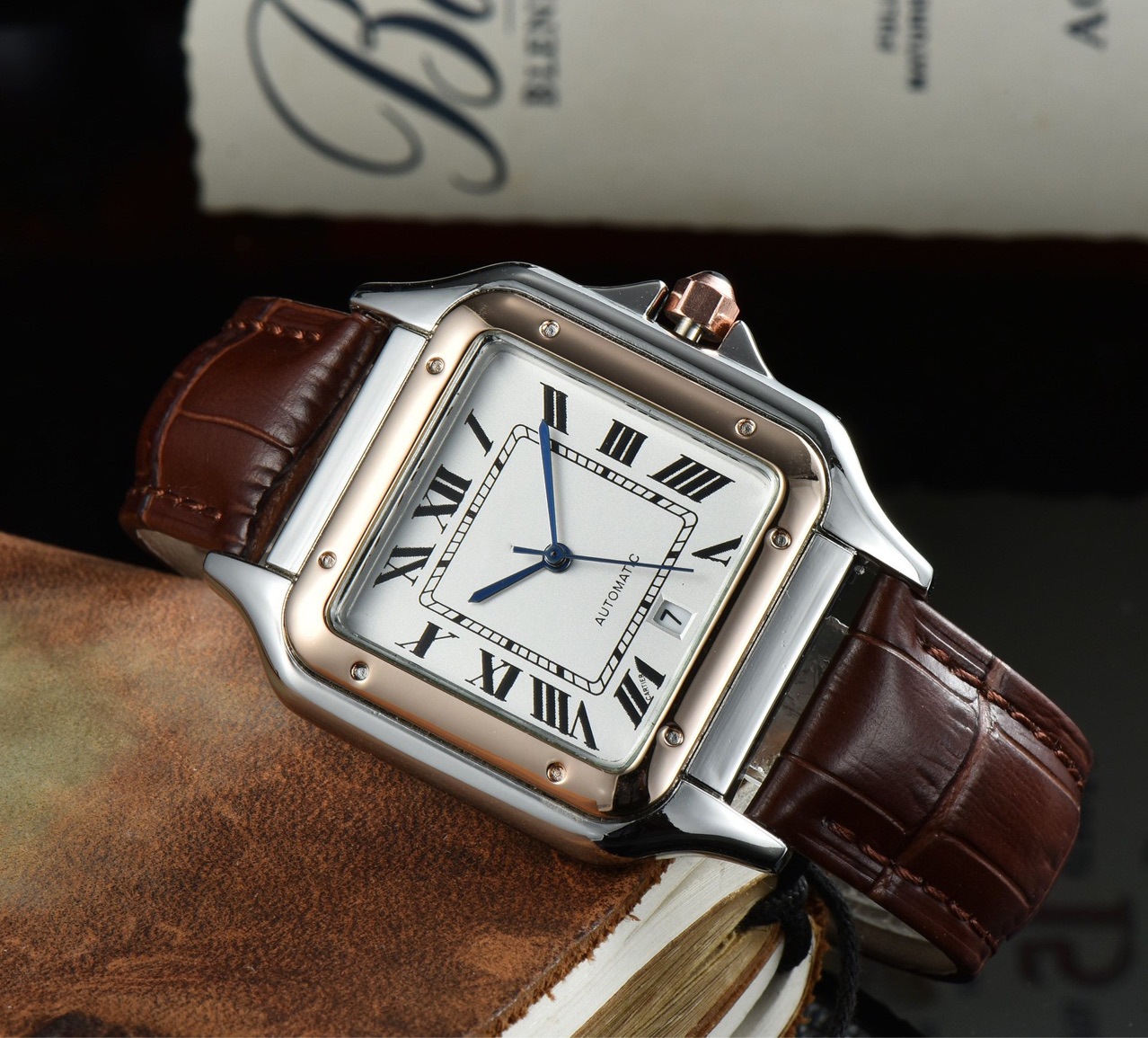 Foreign trade wish AliExpress Amazon Hot sale business men's belt watch factory direct sales one piece can be shipped - Image 13