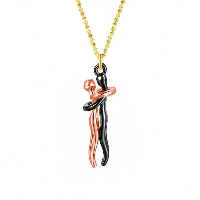 Cross-border best-selling necklace, creative and unique mother and child hugging pendant, Amazon best-selling Mother's Day gift jewelry. - Image 6