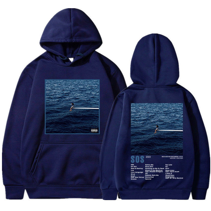 SZA New Music Album SOS Graphic Hoodie Men Women Fashion Vin - Image 6