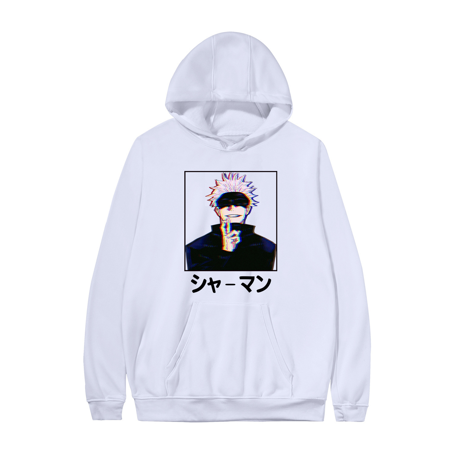 Manufacturers spot anime around long-sleeved couples casual pullover sweater women's hooded hooded sweater - Image 18