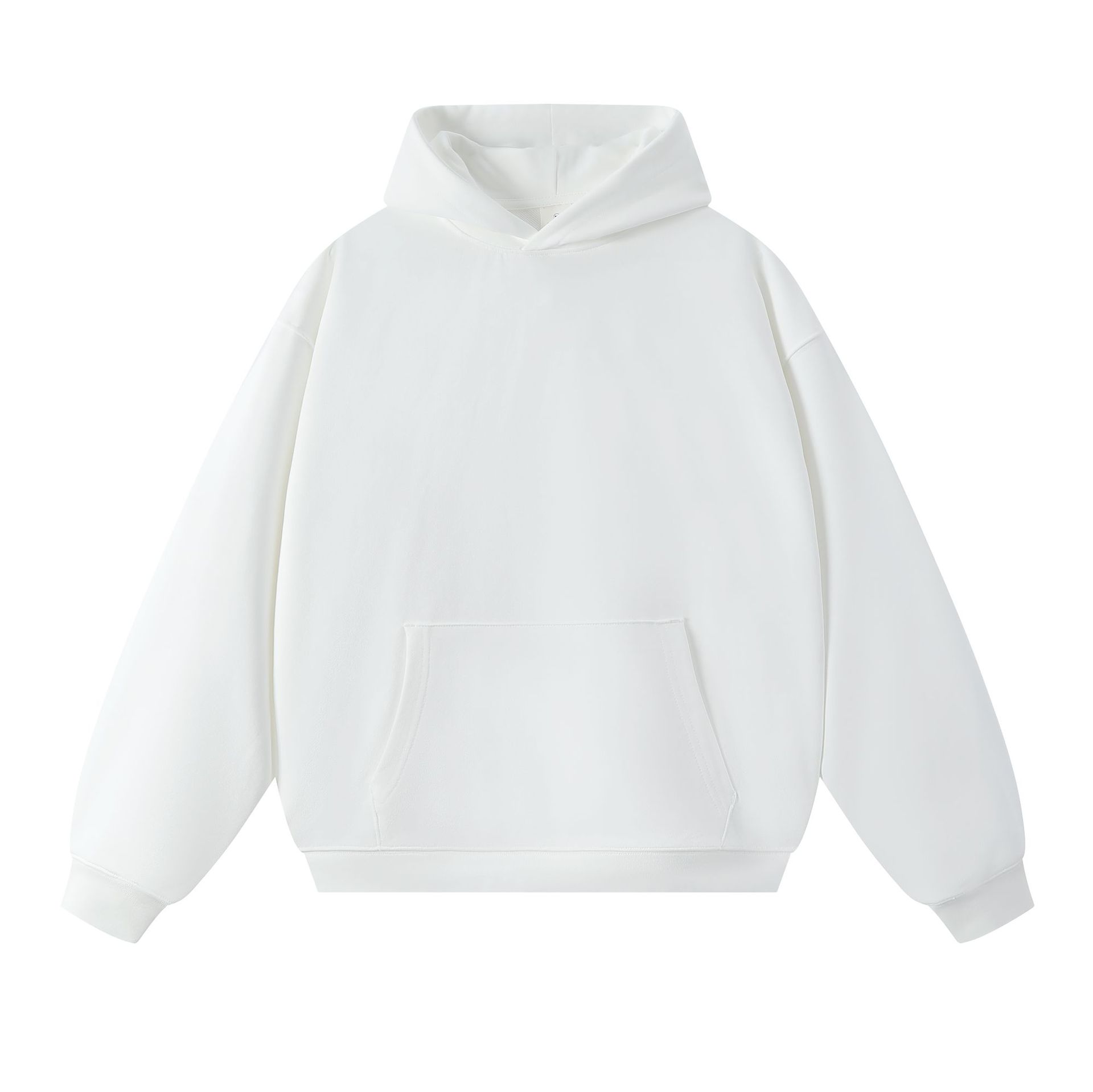 Sweatshirt 380g Terry Spring and Autumn American Thin Drop Shoulder Loose Style Solid Color Hoodie Men's Trendy All-match - Image 11