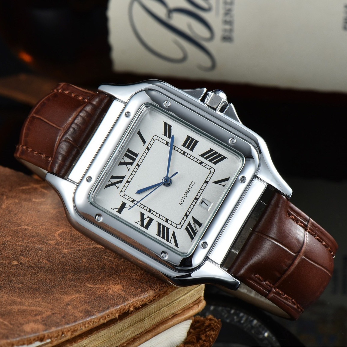 Foreign trade wish AliExpress Amazon Hot sale business men's belt watch factory direct sales one piece can be shipped - Image 5