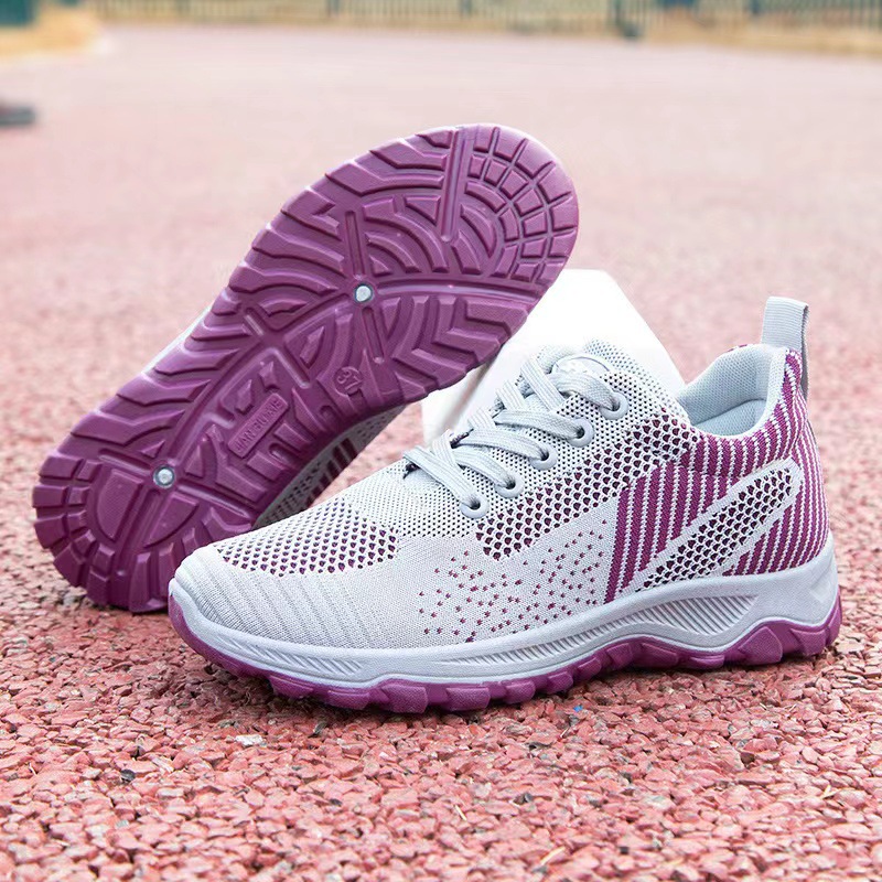 Dropshipping new women's fly woven fishnet shoes, comfortable soft-soled white shoes, fashionable lightweight student shoes, sneakers - Image 10